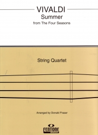 Vivaldi Summer (from The Seasons) String Quartet Sheet Music Songbook