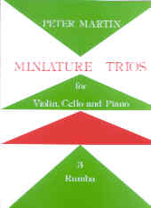 Martin Miniature Trios No 3 Rumba Vln/cello/piano Sheet Music Songbook