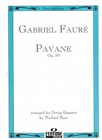 Faure Pavane Op50 String Quartet Sheet Music Songbook