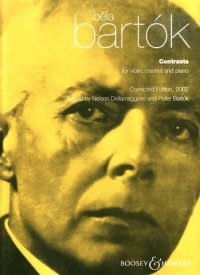 Bartok Contrasts (clarinet,violin & Pno) Sc/pts Sheet Music Songbook