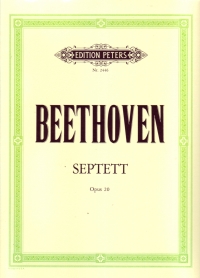 Beethoven Septet Op20 Vln/vla/vc/db/cl/bsn/horn Sheet Music Songbook
