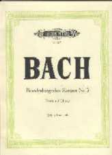 Bach Brandenburg Concerto No3 Score (vln/vla/cell) Sheet Music Songbook