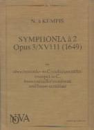 Kempis Symphonia No 2 Opus 3 / Xviii (1649) Sheet Music Songbook