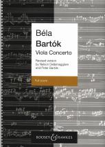 Bartok Viola Concerto Op Posth Full Score Sheet Music Songbook