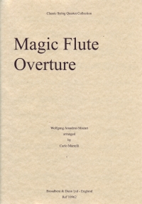 Mozart Magic Flute Overture String Quartet Parts Sheet Music Songbook