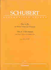 Schubert Piano Trio Eb D929 Score & Parts Sheet Music Songbook