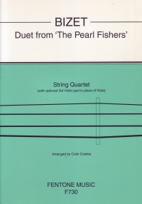 Bizet Duet From The Pearl Fishers String Quartet Sheet Music Songbook