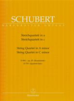 Schubert String Quartets Amin Op29 & Cmin Parts Sheet Music Songbook
