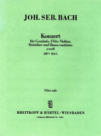 Bach Concerto A Min Bwv1044 Flute/violin Parts Sheet Music Songbook