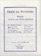 Draper Canzonetta (vln/cello/piano) Trio Sheet Music Songbook
