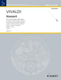 Vivaldi Concerto C Sopranino Rec/str String Set Sheet Music Songbook