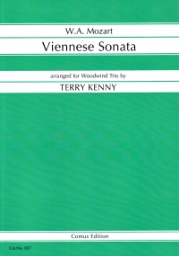 Mozart Viennese Sonata Woodwind Trio Sheet Music Songbook