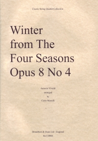 Vivaldi 4 Seasons Winter Quartet Set Of Parts Sheet Music Songbook