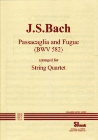 Bach Passacaglia Bwv582 String Quartet (+ Score) Sheet Music Songbook