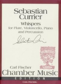 Currier Whispers Fl/vc/pf/perc Sheet Music Songbook