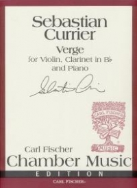Currier Verge Vn/cl/pf Sheet Music Songbook