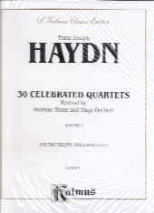 Haydn String Quartets (30 Celebrated) Vol 1 Sheet Music Songbook
