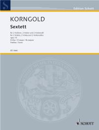 Korngold String Sextet Study Score Sheet Music Songbook