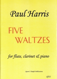 Harris Five Waltzes Flute, Clarinet & Piano Sheet Music Songbook