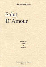 Elgar Salut Damour Thorp String Quartet Parts Sheet Music Songbook