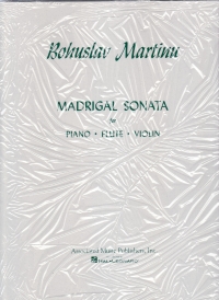 Martinu Madrigal Sonata Flute/violin/piano Parts Sheet Music Songbook