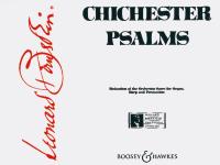 Bernstein Chichester Psalms Organ/harp/perc Sheet Music Songbook