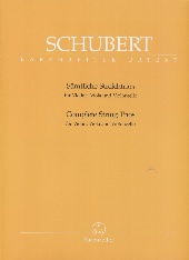 Schubert String Trios (2) Vn/va/vc Sheet Music Songbook