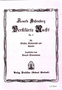 Schoenberg Verklarte Nacht String Sextet Set Pts Sheet Music Songbook