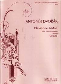 Dvorak Piano Trio Fmin Op65 Violin/cello/piano Sheet Music Songbook