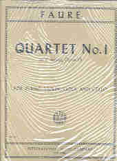 Faure Quartet Cmin Op15 Strings & Piano Sheet Music Songbook