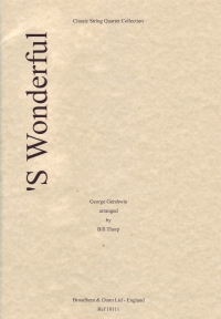 Gershwin Swonderful String Quartet Parts Sheet Music Songbook