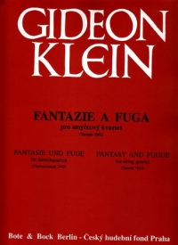 Klein Fantasy And Fugue (1942) Sheet Music Songbook