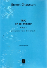 Chausson Piano Trio Op3 Sheet Music Songbook