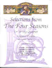 Vivaldi 4 Seasons String Quartet Sheet Music Songbook