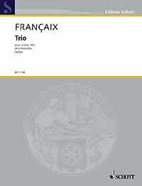 Francaix String Trio 1933 Set Vn/vla/vcl Sheet Music Songbook