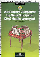 Easy Classical String Quartets Pejtsik Sheet Music Songbook