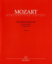 Mozart Eine Kleine Nachtsmusik K525 String Quartet Sheet Music Songbook