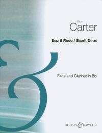 Carter Esprit Rude/esprit Doux Flute/clarinet Sheet Music Songbook