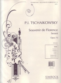 Tchaikovsky Souvenir De Florence Op70 Set Sheet Music Songbook
