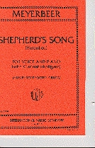 Meyerbeer Shepherds Song Vce, Pf, Cl, Ob, Oblig Sheet Music Songbook