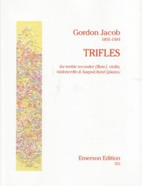 Jacob Trifles Fl(tr Rec)/vn/vc/hpsd/pf Sheet Music Songbook