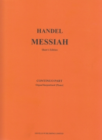 Handel Messiah Continuo/org Shaw Sheet Music Songbook
