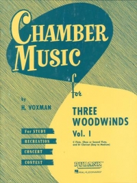 Chamber Music For 3 Woodwinds Vol 1 Voxman Sheet Music Songbook