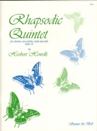 Howells Rhapsodic Quintet Op31 Cl/2 Vn/va/vc Sheet Music Songbook