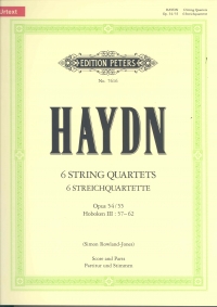 Haydn String Quartets Op54 & Op55 Urtext Sc/pts Sheet Music Songbook