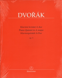 Dvorak Piano Quintet Op5 A Score & Parts Sheet Music Songbook