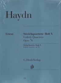 Haydn String Quartets Book 10 Op76 (1-6) Parts Sheet Music Songbook