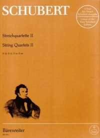 Schubert String Quartets Vol 2 (urtext) Parts Sheet Music Songbook