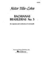 Villa-lobos Bachianas Brasileiras No 5 8vc Sc/pts Sheet Music Songbook