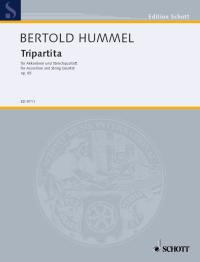 Hummel Tripartita Op85 Accordion/str Quartet Sheet Music Songbook